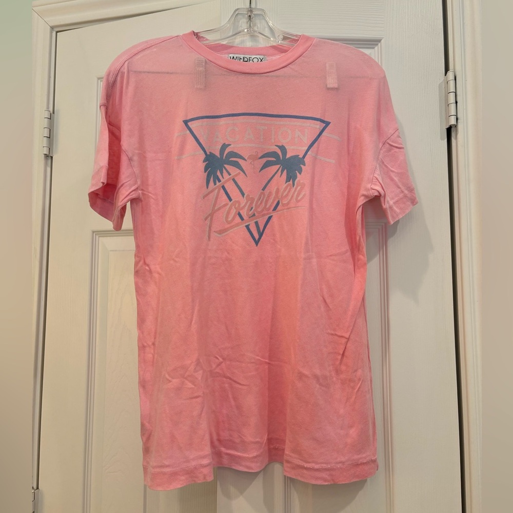 Vintage Wildfox Vacation Forever Tee in Pink Size XS